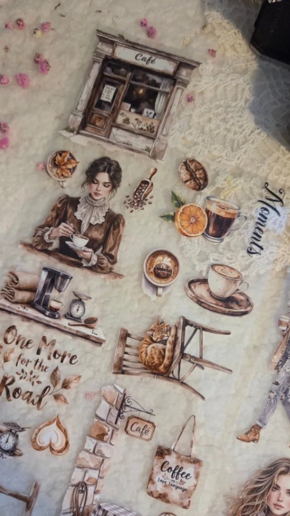Pet Tape - Lana - 70 mm - Cozy Coffee Days - 7 - Lana's Scrap Shop - Tidformera
