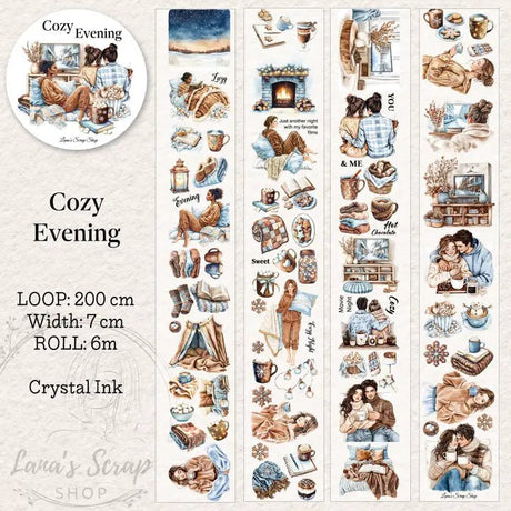 Pet Tape - Lana - 70 mm - Cozy Evening - 2 - Lana's Scrap Shop - Tidformera