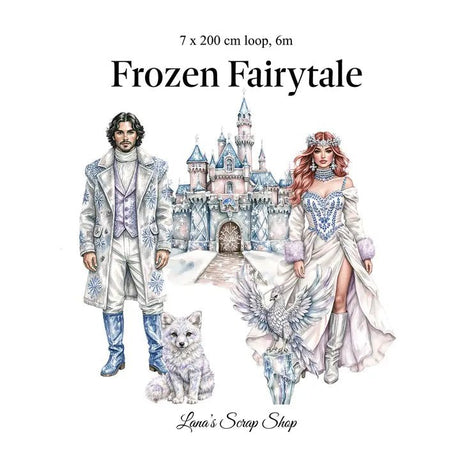 Pet Tape - Lana - 70 mm - Frozen Fairytale - 2 - Lana's Scrap Shop - Tidformera