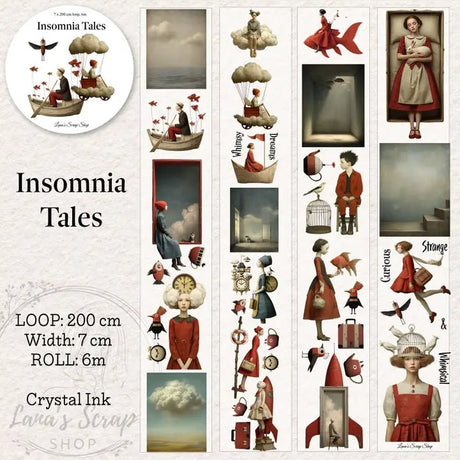 Pet Tape - Lana - 70 mm - Insomnia Tales - 1 - Lana's Scrap Shop - Tidformera