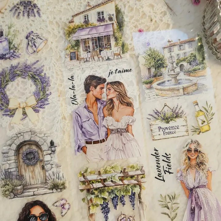Pet Tape - Lana - 70 mm - Lavender Fields - 1 - Lana's Scrap Shop - Tidformera
