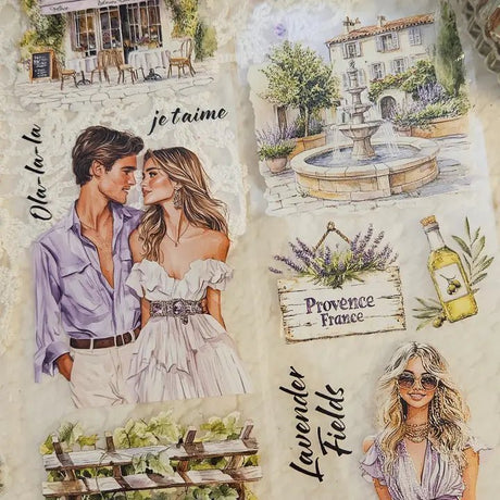 Pet Tape - Lana - 70 mm - Lavender Fields - 5 - Lana's Scrap Shop - Tidformera