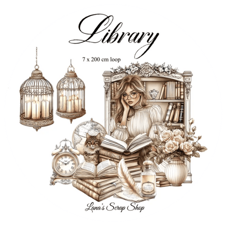 Pet Tape - Lana - 70 mm - Library - 2 - Lana's Scrap Shop - Tidformera