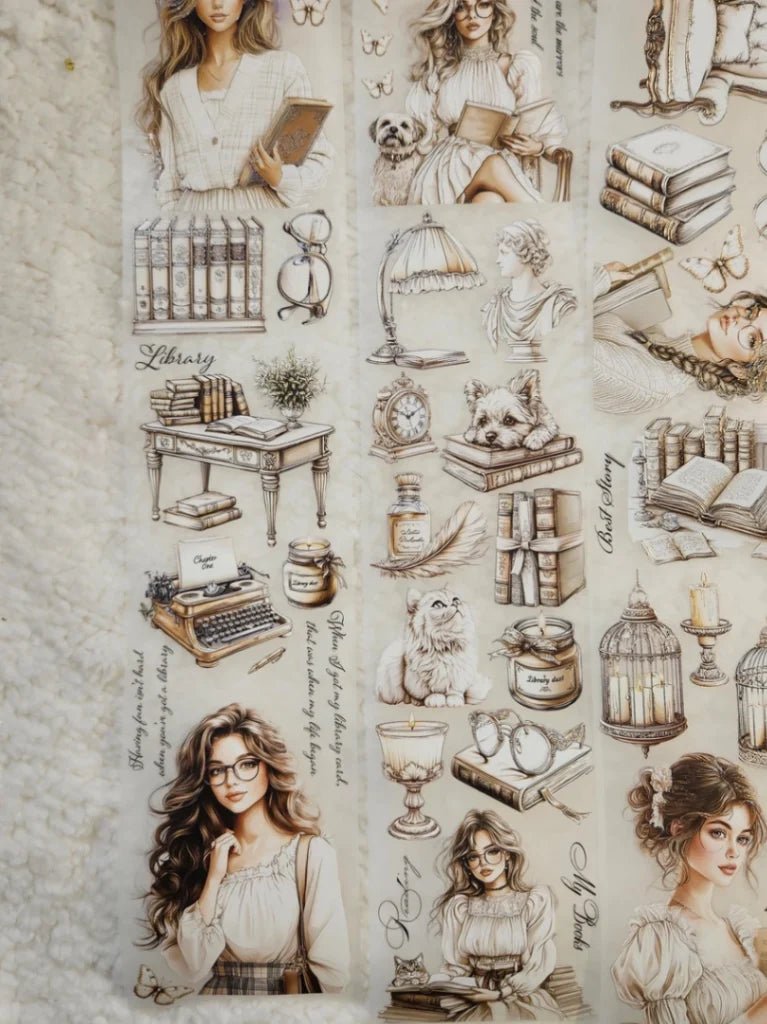 Pet Tape - Lana - 70 mm - Library - 8 - Lana's Scrap Shop - Tidformera