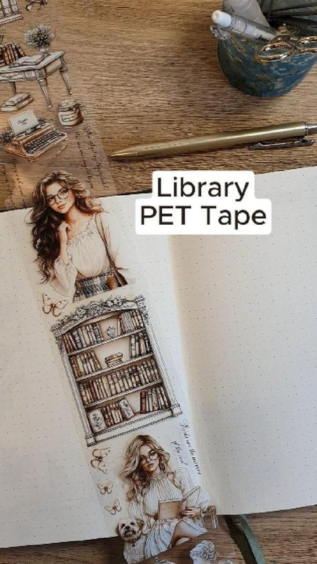 Pet Tape - Lana - 70 mm - Library - 1 - Lana's Scrap Shop - Tidformera