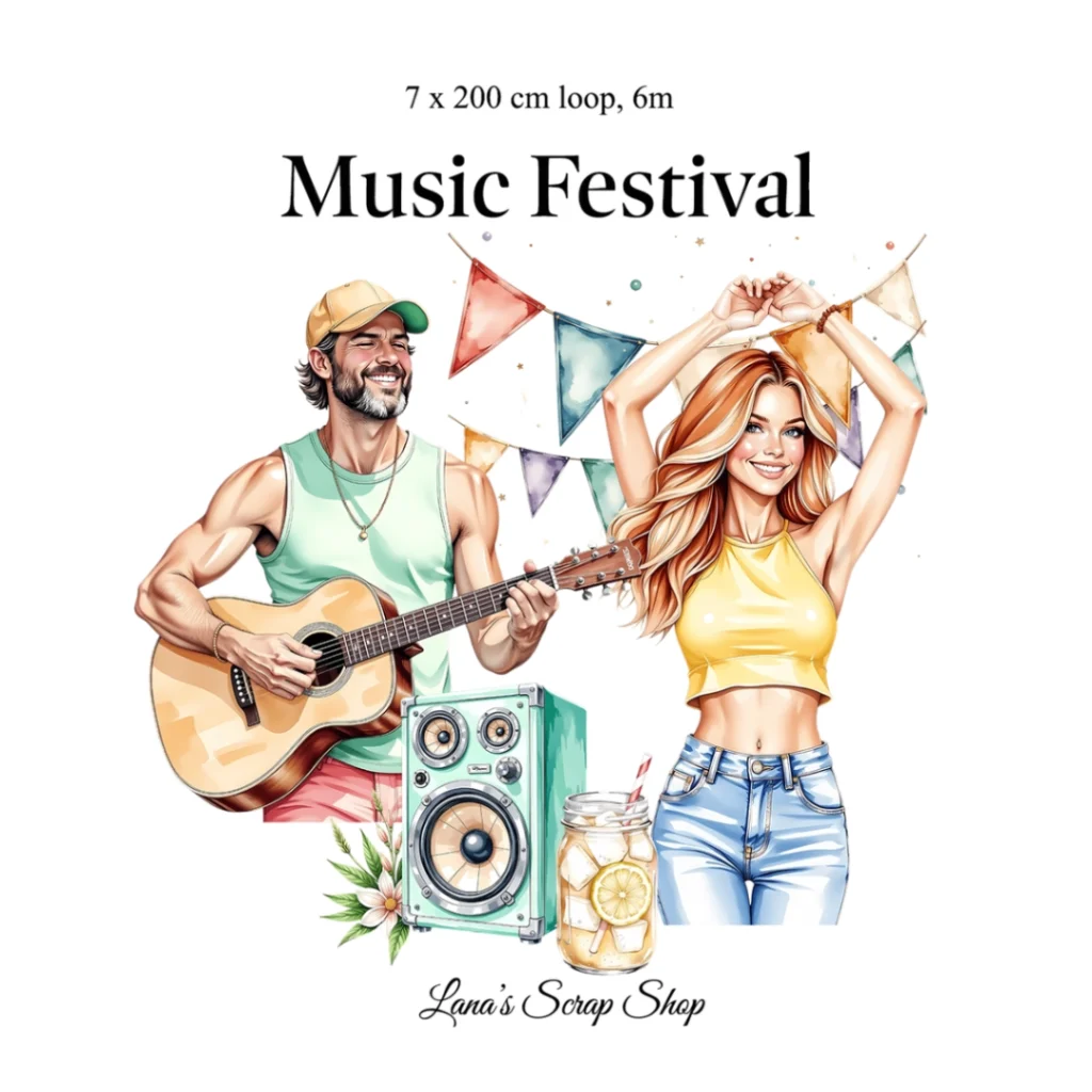 Pet Tape - Lana - 70 mm - Music Festival - 3 - Lana's Scrap Shop - Tidformera