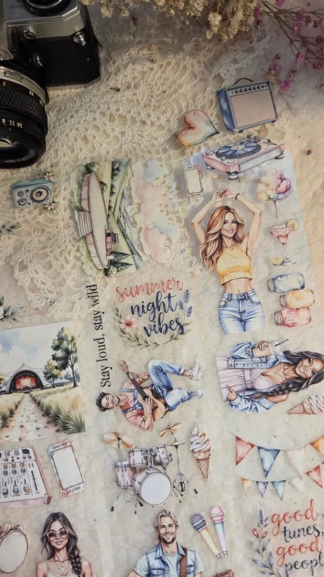 Pet Tape - Lana - 70 mm - Music Festival - 1 - Lana's Scrap Shop - Tidformera