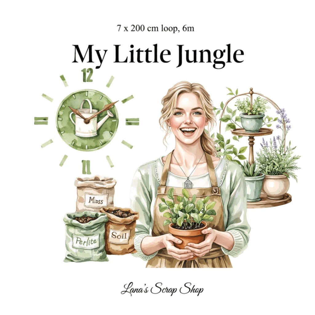 Pet Tape - Lana - 70 mm - My Little Jungle - 3 - Lana's Scrap Shop - Tidformera