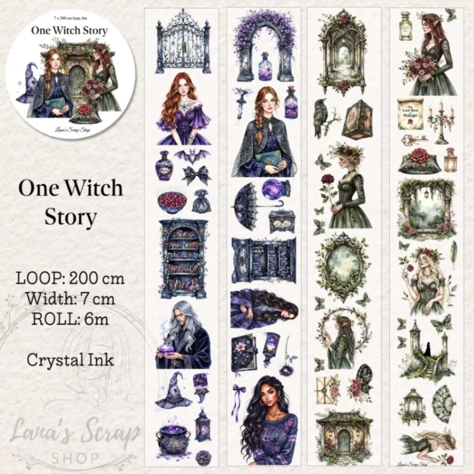 Pet Tape - Lana - 70 mm - One Witch Story - 2 - Lana's Scrap Shop - Tidformera