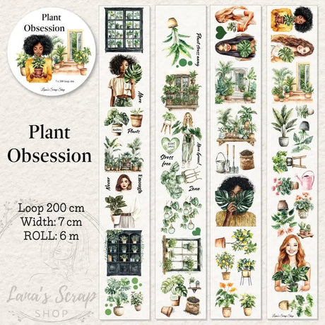 Pet Tape - Lana - 70 mm - Plant Obsession - 1 - Lana's Scrap Shop - Tidformera