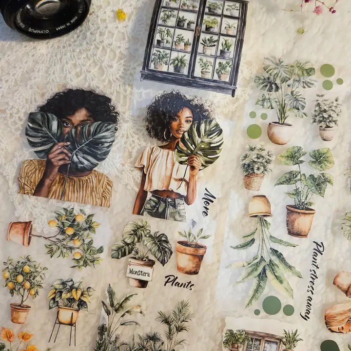 Pet Tape - Lana - 70 mm - Plant Obsession - 4 - Lana's Scrap Shop - Tidformera