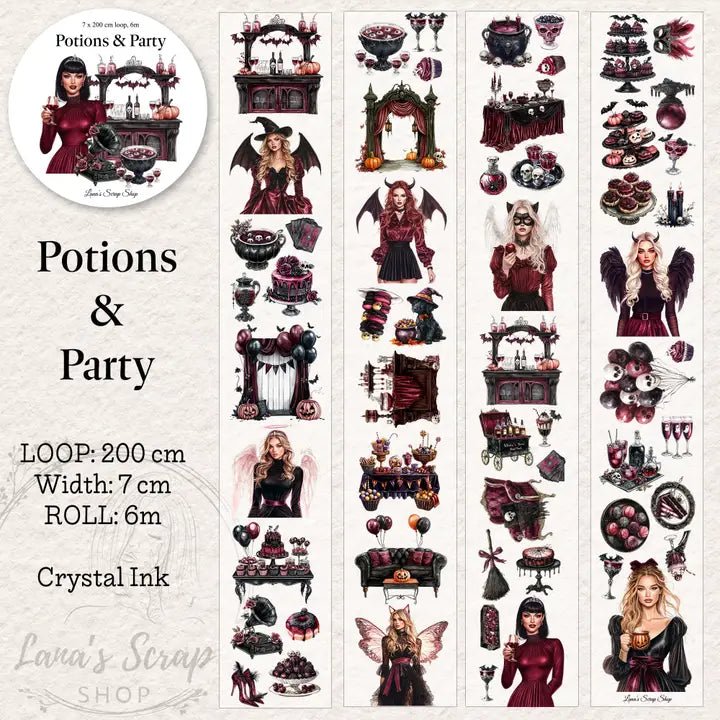 Pet Tape - Lana - 70 mm - Potions and Party - 2 - Lana's Scrap Shop - Tidformera