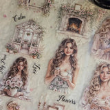 Pet Tape - Lana - 70 mm - Romantic Garden - 5 - Lana's Scrap Shop - Tidformera