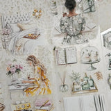 Pet Tape - Lana - 70 mm - Sage and Mustard - 7 - Lana's Scrap Shop - Tidformera