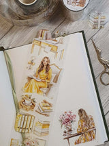 Pet Tape - Lana - 70 mm - Sage and Mustard - 2 - Lana's Scrap Shop - Tidformera