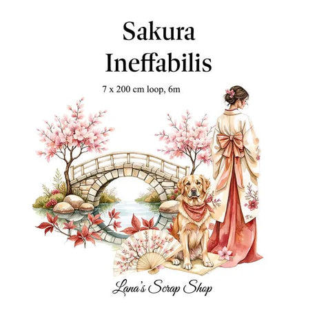 Pet Tape - Lana - 70 mm - Sakura Ineffabilis - 2 - Lana's Scrap Shop - Tidformera
