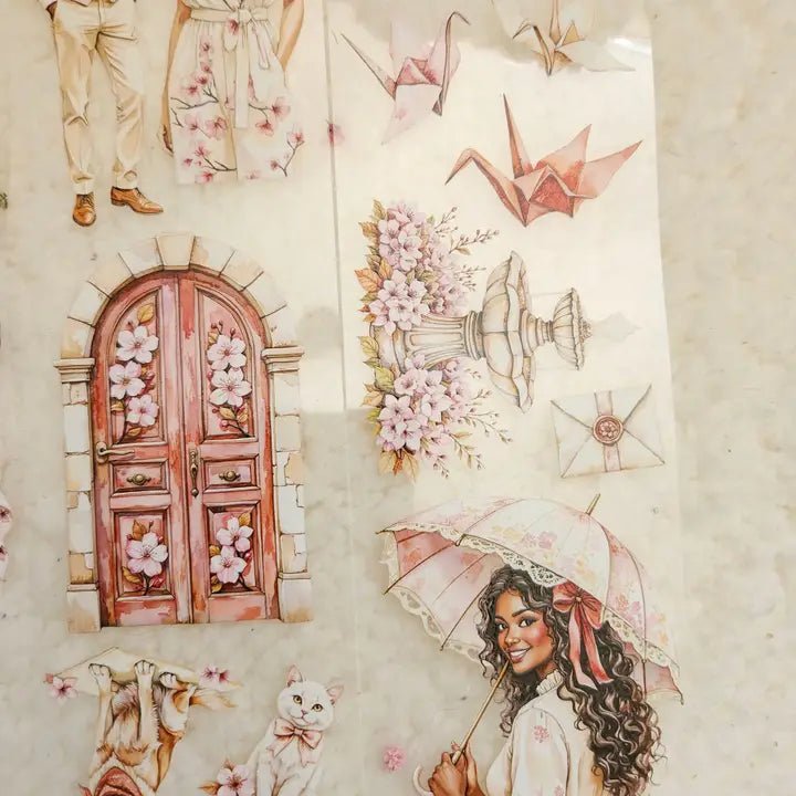 Pet Tape - Lana - 70 mm - Sakura Ineffabilis - 6 - Lana's Scrap Shop - Tidformera