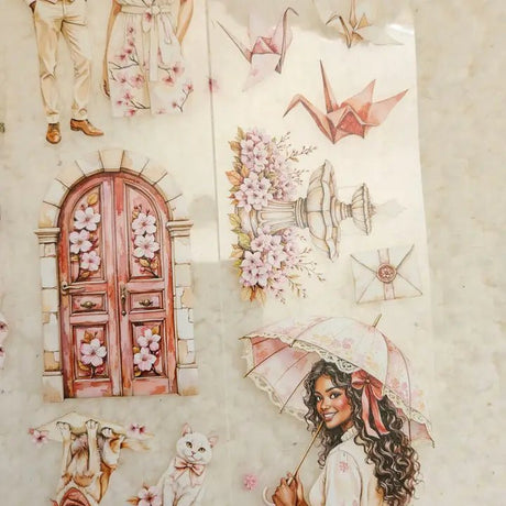 Pet Tape - Lana - 70 mm - Sakura Ineffabilis - 6 - Lana's Scrap Shop - Tidformera