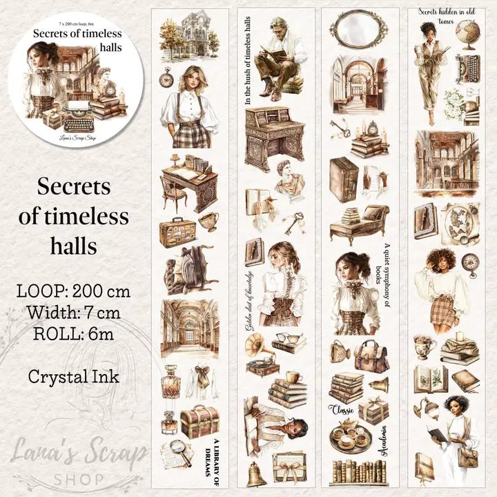Pet Tape - Lana - 70 mm - Secrets of Timeless Halls - 1 - Lana's Scrap Shop - Tidformera