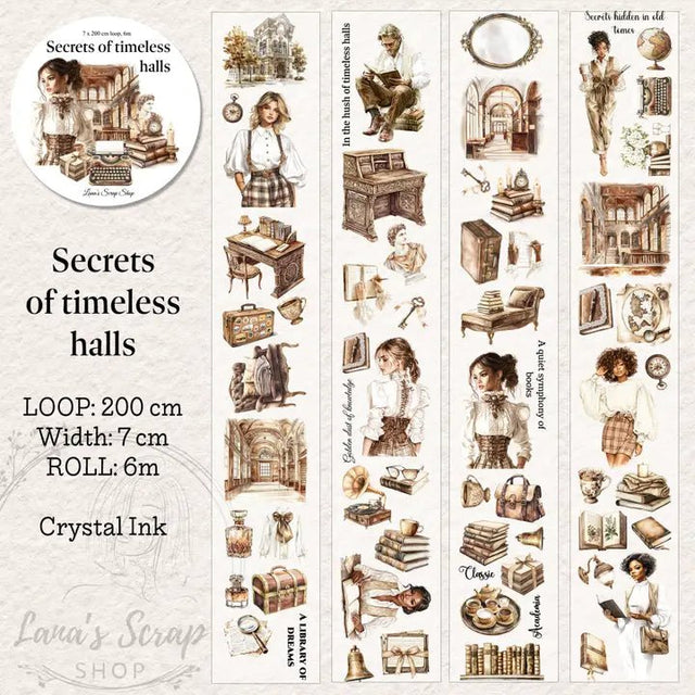 Pet Tape - Lana - 70 mm - Secrets of Timeless Halls - 1 - Lana's Scrap Shop - Tidformera
