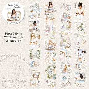 Pet Tape - Lana - 70 mm - Spring Pastel Planning - 1 - Lana's Scrap Shop - Tidformera