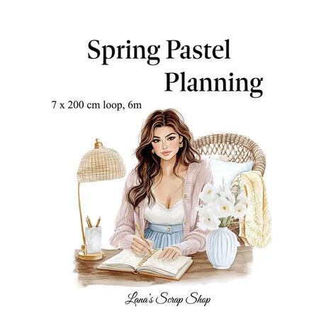 Pet Tape - Lana - 70 mm - Spring Pastel Planning - 2 - Lana's Scrap Shop - Tidformera