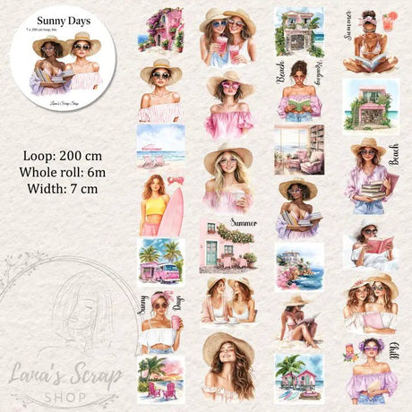 Pet Tape - Lana - 70 mm - Sunny Days - 1 - Lana's Scrap Shop - Tidformera