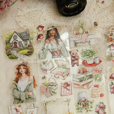 Pet Tape - Lana - 70 mm - Taste of Strawberries - 1 - Lana's Scrap Shop - Tidformera