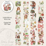 Pet Tape - Lana - 70 mm - Taste of Strawberries - 2 - Lana's Scrap Shop - Tidformera