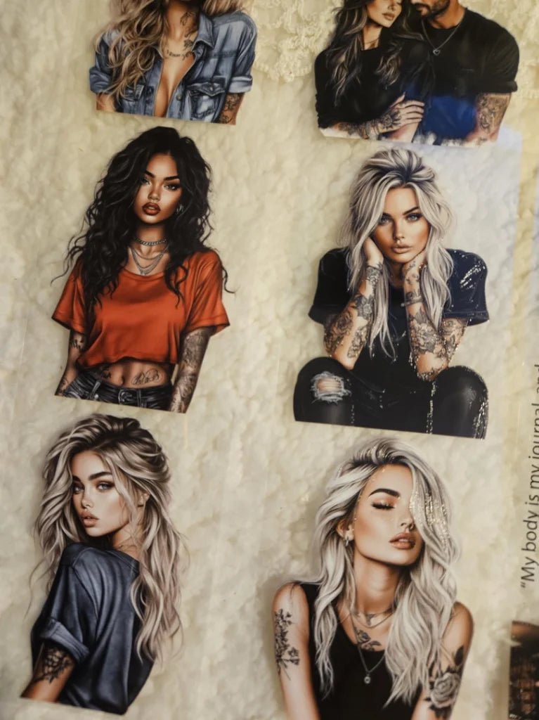 Pet Tape - Lana - 70 mm - Tattoo Girls - 1 - Lana's Scrap Shop - Tidformera