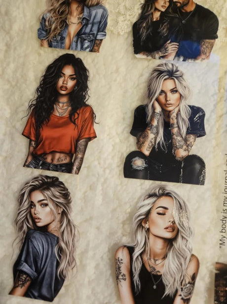 Pet Tape - Lana - 70 mm - Tattoo Girls - 1 - Lana's Scrap Shop - Tidformera