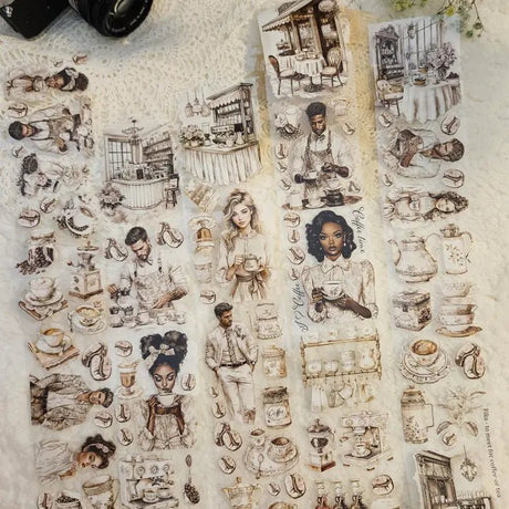 Pet Tape - Lana - 70 mm - Vintage Coffee - 1 - Lana's Scrap Shop - Tidformera