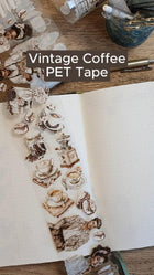 Pet Tape - Lana - 70 mm - Vintage Coffee - 1 - Lana's Scrap Shop - Tidformera