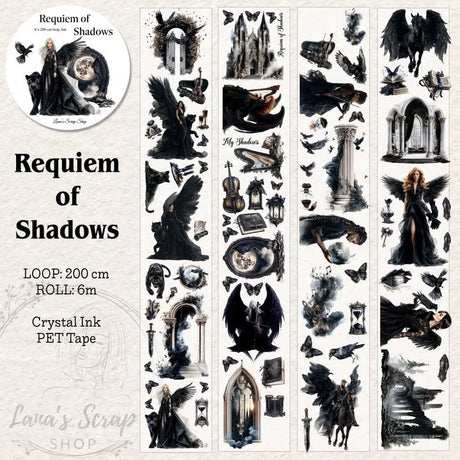 Pet Tape - Lana - 80 mm - Requiem of Shadows - 1 - Lana's Scrap Shop - Tidformera
