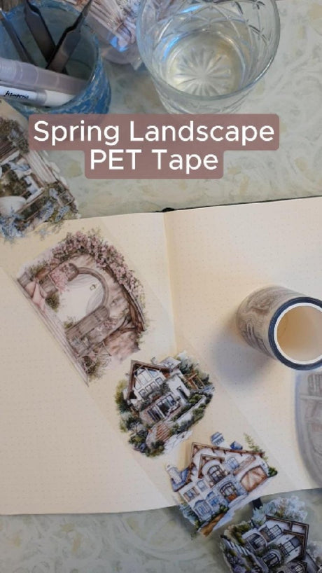 Pet Tape - Lana - 80 mm - Spring Landscape - 1 - Lana's Scrap Shop - Tidformera
