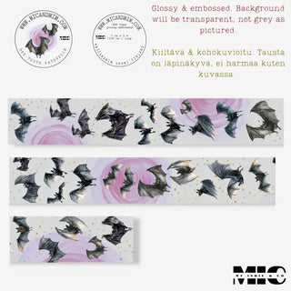 Pet Tape - MIC - Batsville Glossy & Embossed 70 mm - 6 - MIC & MIM Premium Paper Shop - Tidformera