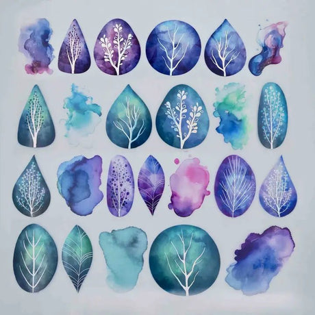 Pet Tape - MIC - Crystal Trees - Foiled & Embossed 60 mm - 2 - MIC & MIM Premium Paper Shop - Tidformera