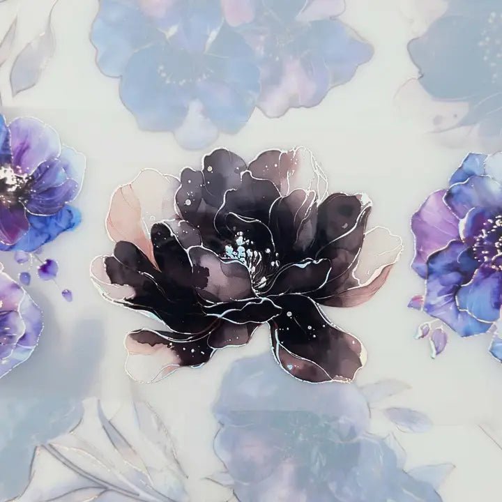 Pet Tape - MIC - Dark Blooms Foiled & Embossed 60 mm - 4 - MIC & MIM Premium Paper Shop - Tidformera
