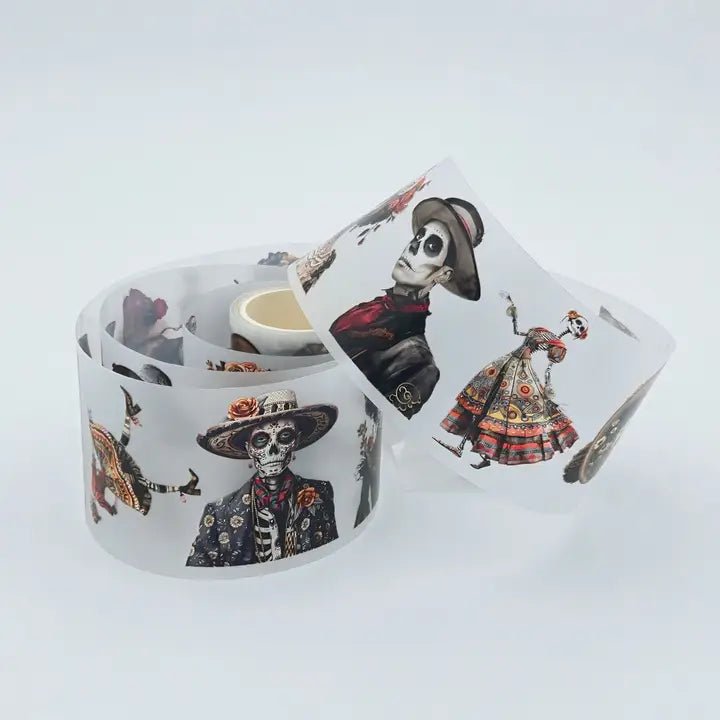 Pet Tape - MIC - Day of the Dead Glossy & Embossed 60 mm - 1 - MIC & MIM Premium Paper Shop - Tidformera