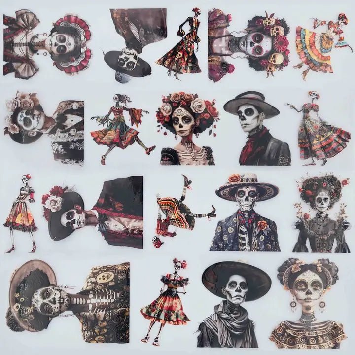 Pet Tape - MIC - Day of the Dead Glossy & Embossed 60 mm - 5 - MIC & MIM Premium Paper Shop - Tidformera
