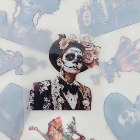 Pet Tape - MIC - Day of the Dead Glossy & Embossed 60 mm - 2 - MIC & MIM Premium Paper Shop - Tidformera