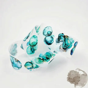 Pet Tape - MIC - Emerald Splash Foiled & Embossed 60 mm - 1 - MIC & MIM Premium Paper Shop - Tidformera