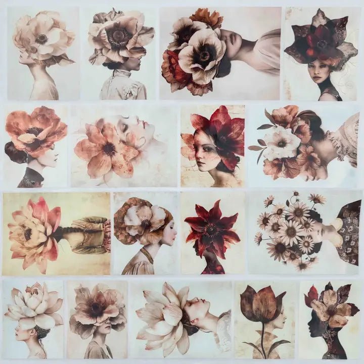 Pet Tape - MIC - Flower Girls Glossy & Embossed 60 mm - 5 - MIC & MIM Premium Paper Shop - Tidformera