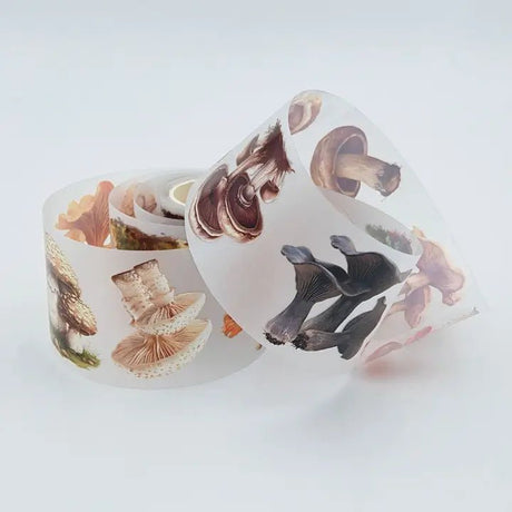 Pet Tape - MIC - Mushrooms Glossy & Embossed 60 mm - 1 - MIC & MIM Premium Paper Shop - Tidformera