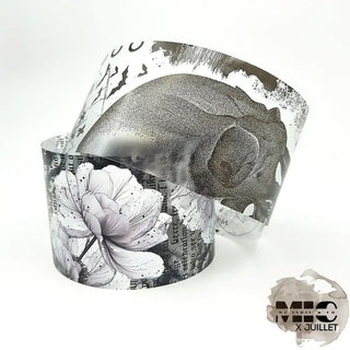 Pet Tape - MIC - Petals & Bones Glossy & Embossed 70 mm - 1 - MIC & MIM Premium Paper Shop - Tidformera