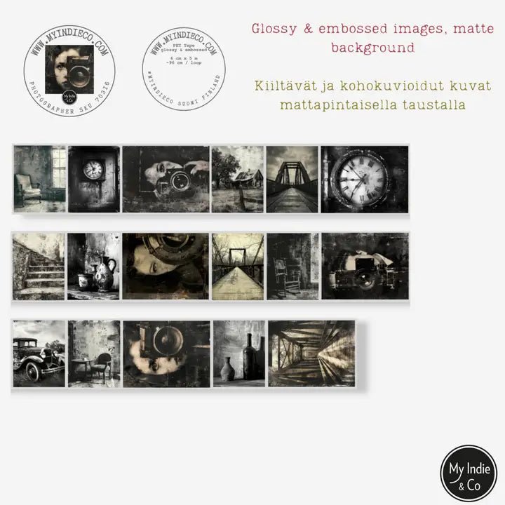 Pet Tape - MIC - Photographer Glossy & Embossed 60 mm - 6 - MIC & MIM Premium Paper Shop - Tidformera