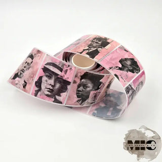 Pet Tape - MIC - Pink Portraits Glossy & Embossed 70 mm - 1 - MIC & MIM Premium Paper Shop - Tidformera