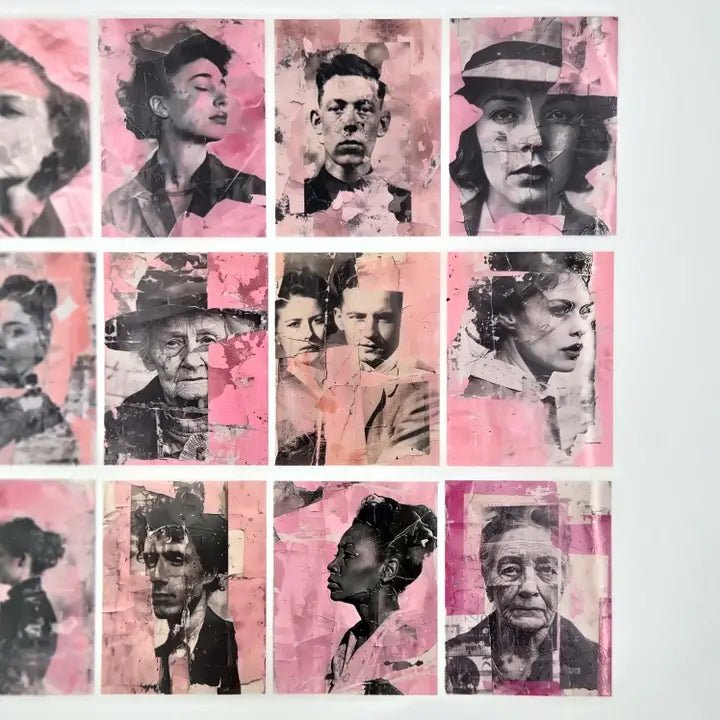 Pet Tape - MIC - Pink Portraits Glossy & Embossed 70 mm - 5 - MIC & MIM Premium Paper Shop - Tidformera
