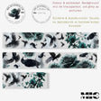 Pet Tape - MIC - Raven Bloom Glossy & Embossed 70 mm - 6 - MIC & MIM Premium Paper Shop - Tidformera