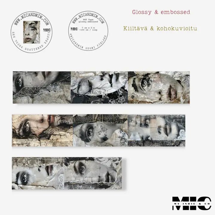 Pet Tape - MIC - Shattered Beauty 70 mm - 6 - MIC & MIM Premium Paper Shop - Tidformera